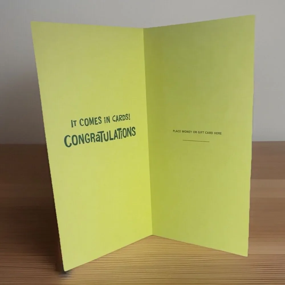 Hallmark Grad Card “Money Doesn’t Grow On Trees It Comes In Cards” Money Holder